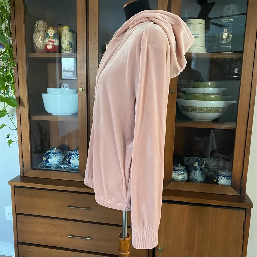NWOT FILA Pink Velour 1/4 Zip Hoodie - Image 3