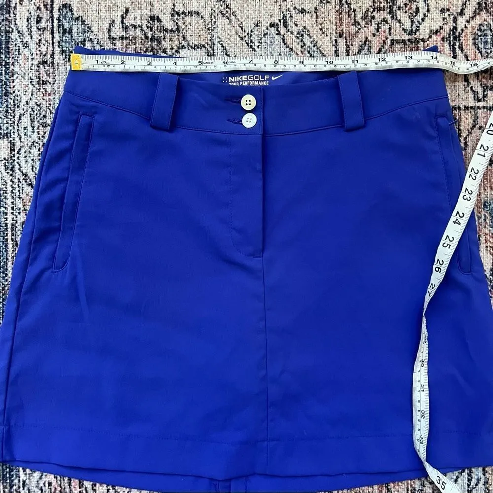 NIKE GOLF Tour Performance Tech Skort Royal Blue Size 2 Golf Skirt - Image 6