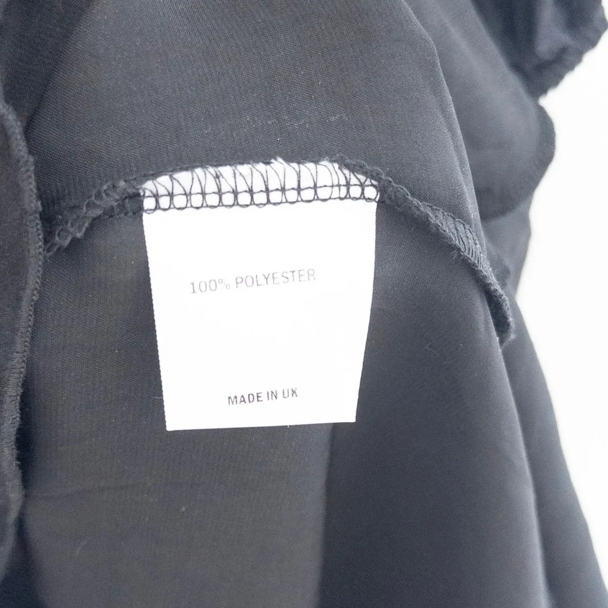 Flounce London Dress Size 8 Black Satin Wrap Maxi Whimsigoth Witchy Romantic‎ - Image 8