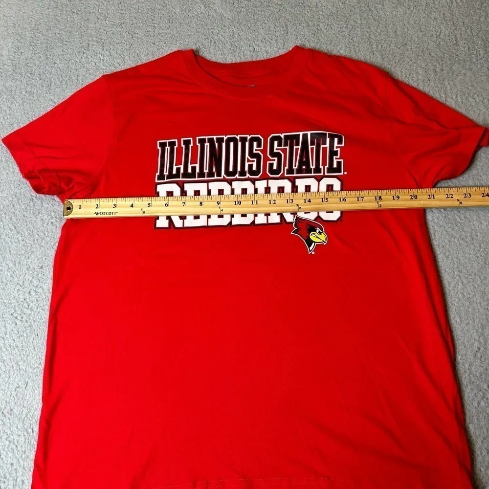 Illinois State Redbirds‎ T Shirt Womens Large Red Champion Short Sleeve Tee - Image 5