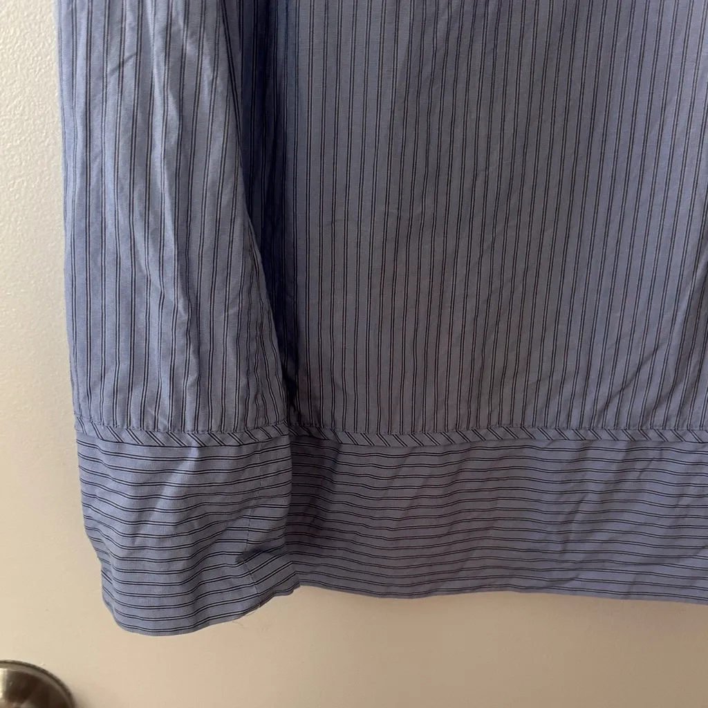 GAP Blue Striped Sleeveless Ruffle Dress - Image 4