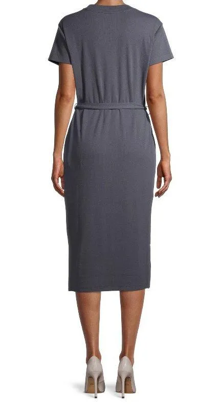 Time and Tru Women’s Knit Midi Dress With Belt  - Image 3