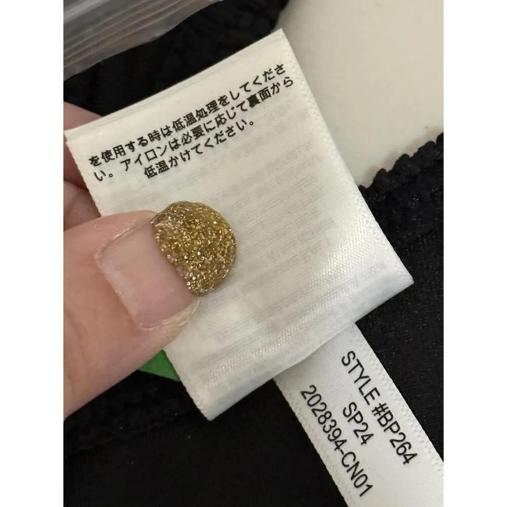 NWT J. Crew Heritage Textured O-Ring Bandeau Bikini Top BP264 Black Size XXL 2XL - Image 8