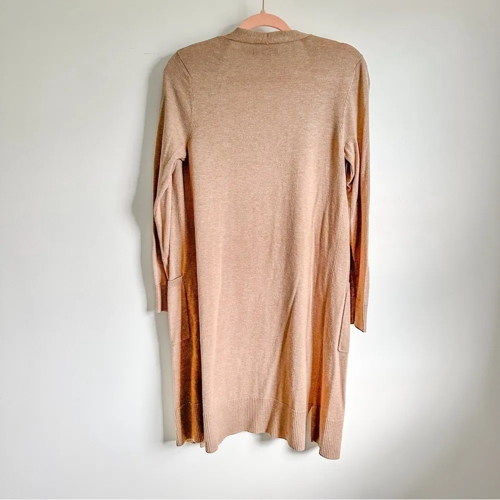 Amazon Essentials Women's Lightweight Longer Length Open Cardigan Sweater Tan XS - Image 7