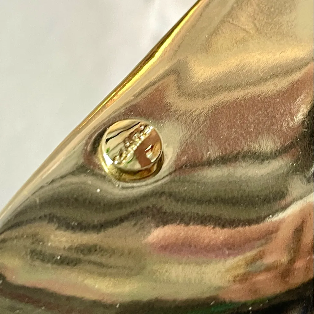 Calvin Klein New in Box Brady Metallic Gold high heels - Image 2