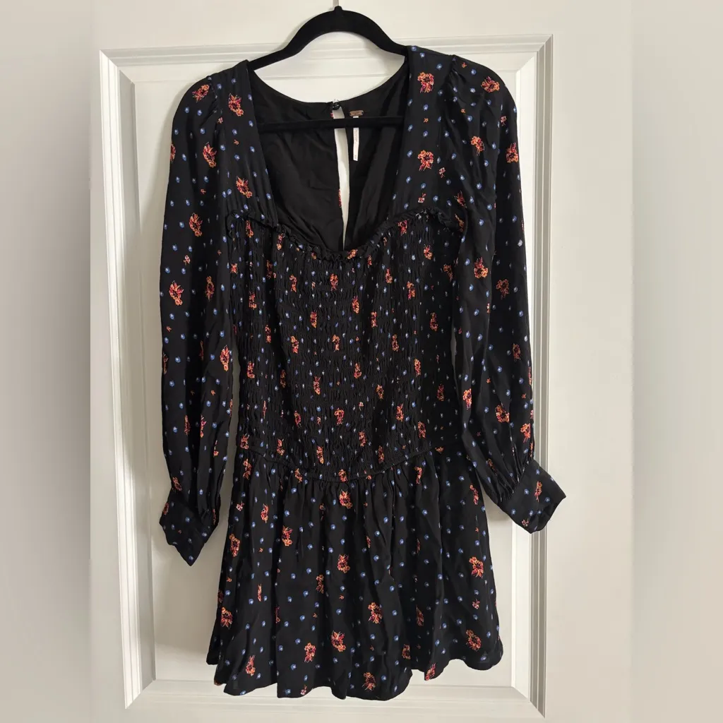 Free People Two Faces Floral Ruffle‎ Tiered Minidress - Image 4