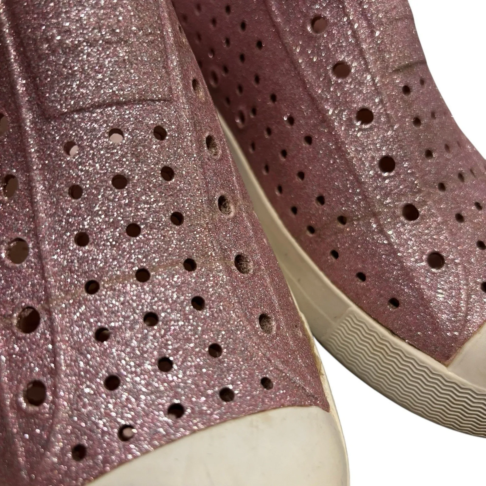 Native Shoes Jefferson Bling Pink Sparkly Shoes Size Women’s 7.5 - Image 6