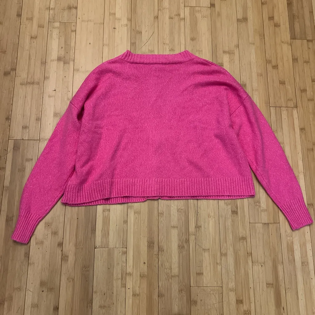 Wild Fable Fuchsia Button-Up Cardigan - Image 2