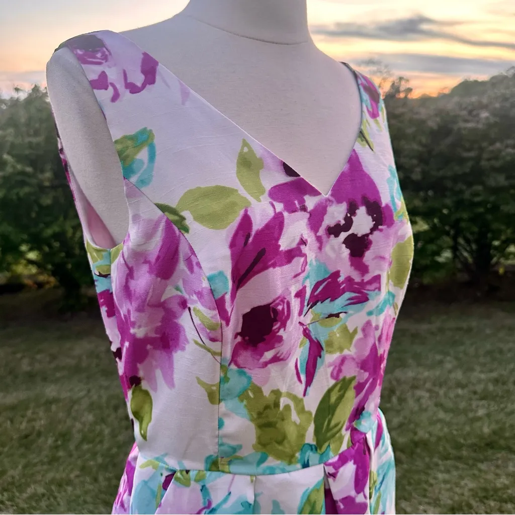 Madison Leigh Floral Sleeveless Dress - Image 12