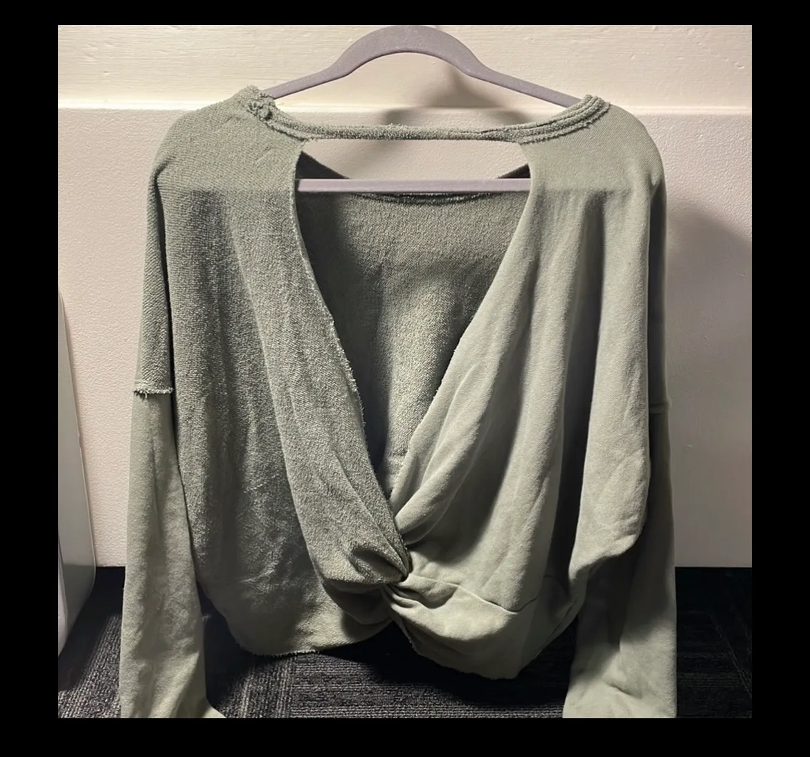 Aerie Cropped Twist Back Sweater - Image 2