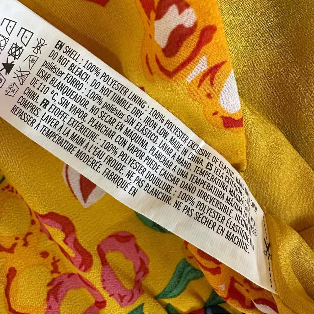 Endless Rose Multicolor Floral Long Sleeve Tie Back Ruffle Romper - Image 5