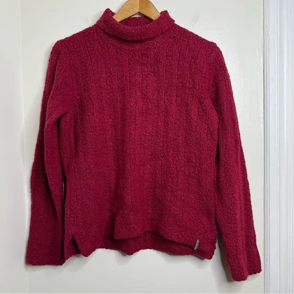 Columbia Knit Sweater Mock Neck Women’s Size Large Dark Red Outdoors - Image 2