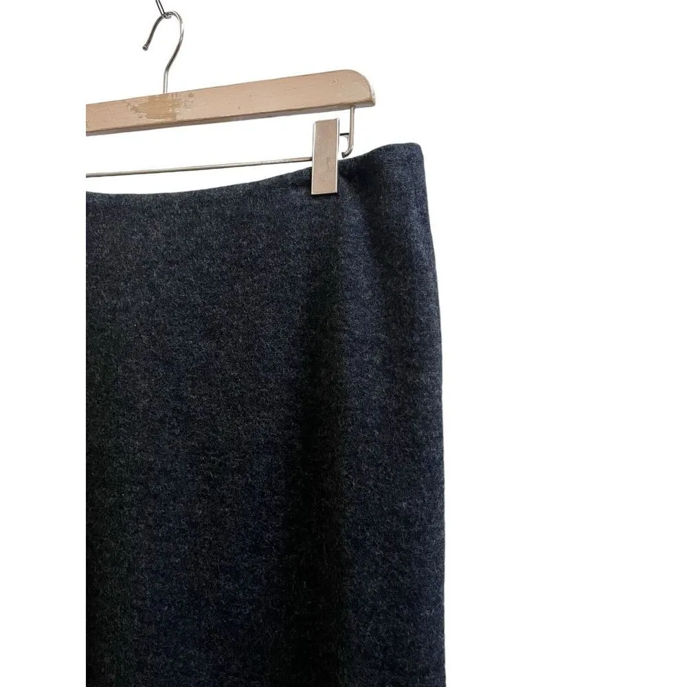 NWOT Brooks Brothers Charcoal Gray Wool Pencil Straight Skirt Petite Size 14 - Image 3