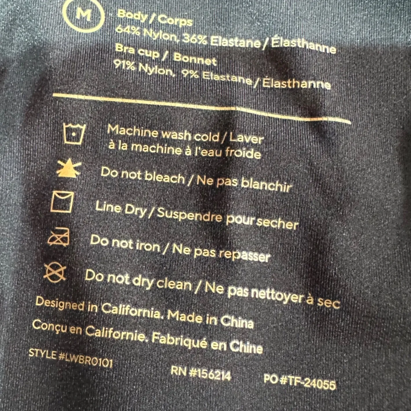 HONEYLOVE Black Seamless V Neck Comfort Bra T - Image 5