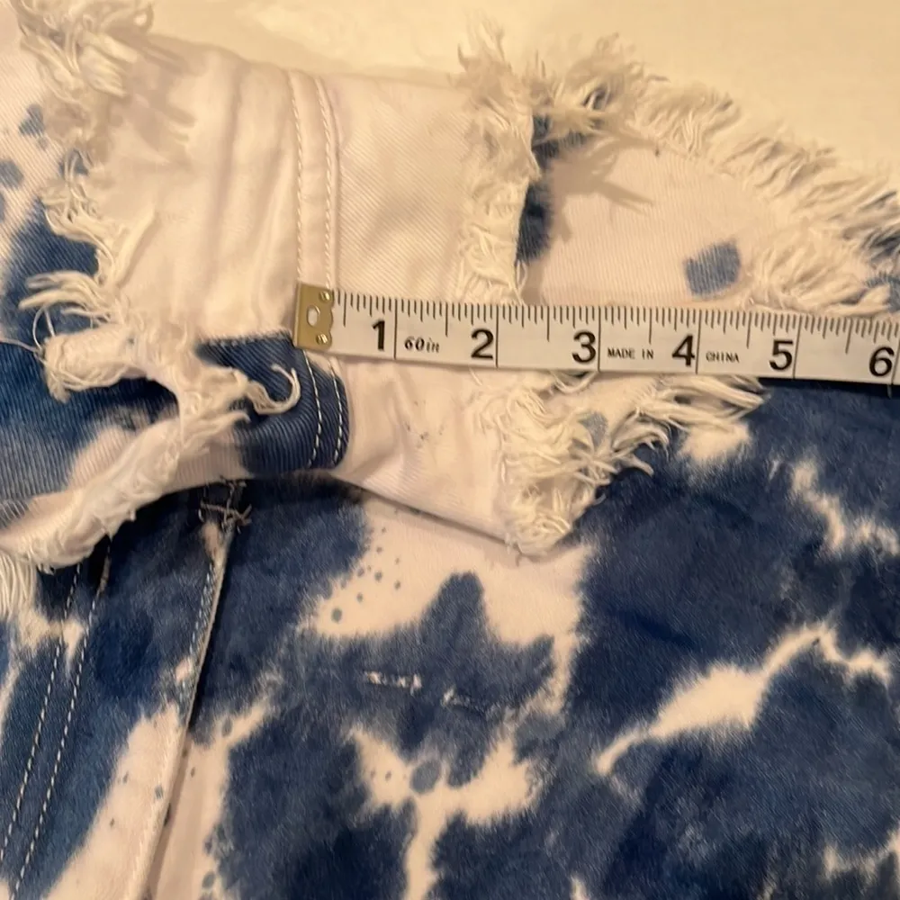 Show Me Your MuMu Blue Houston High Waisted Shorts Size 26 - Image 6