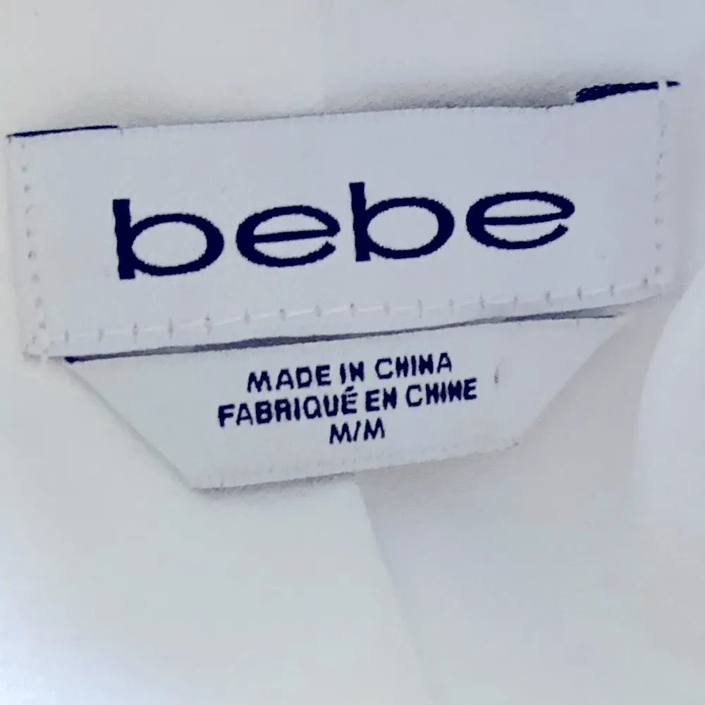 Bebe White Sleeveless Open Front Vest - Image 4