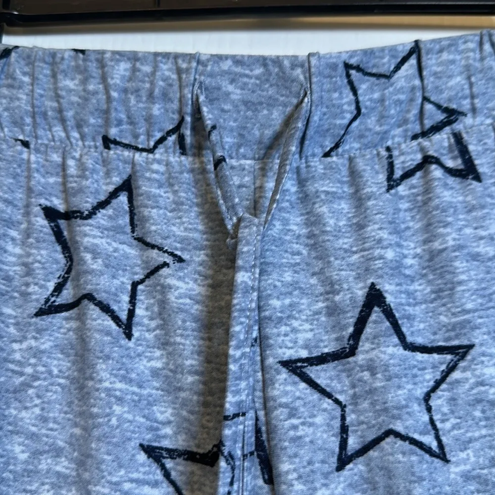 Lucky Brand Blue Star Patterned Pajama Lounge Pants Size Large EUC #2554 - Image 3