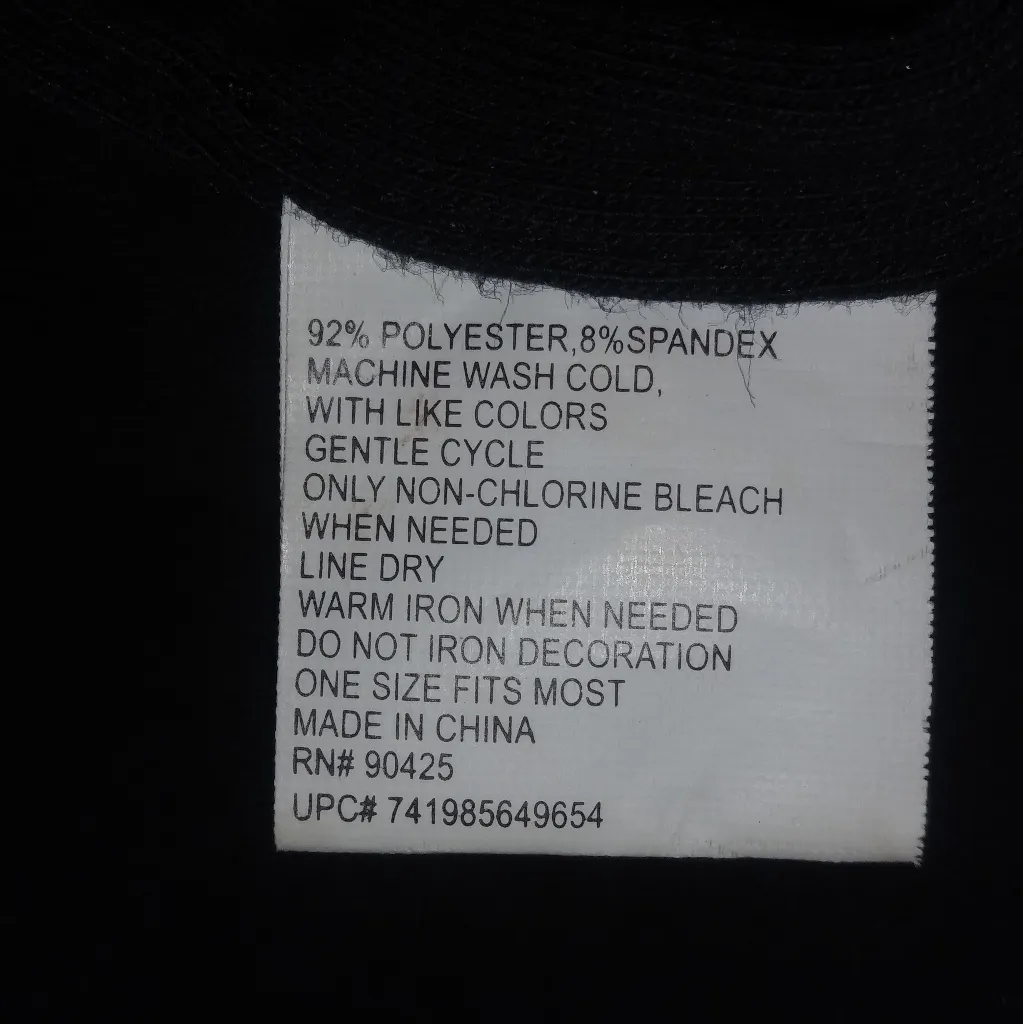 White Crown on Black Scarf - Image 2