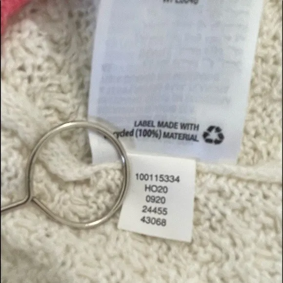 Charter Club‎ Hooded Cable Knit Sweater Hoodie Popcorn Texture Size Large - Image 6