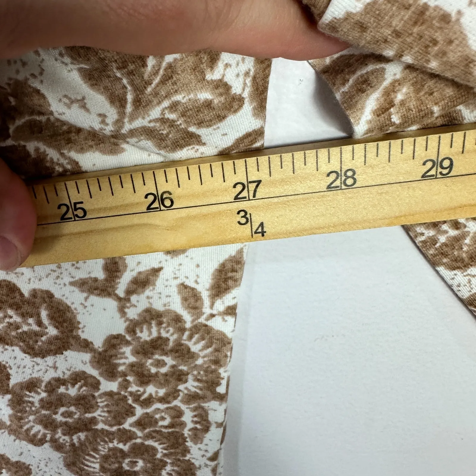 Isaac Mizrahi Live Top XL Brown Floral Fall Autumn Boho Cottagecore Casual Layer - Image 6