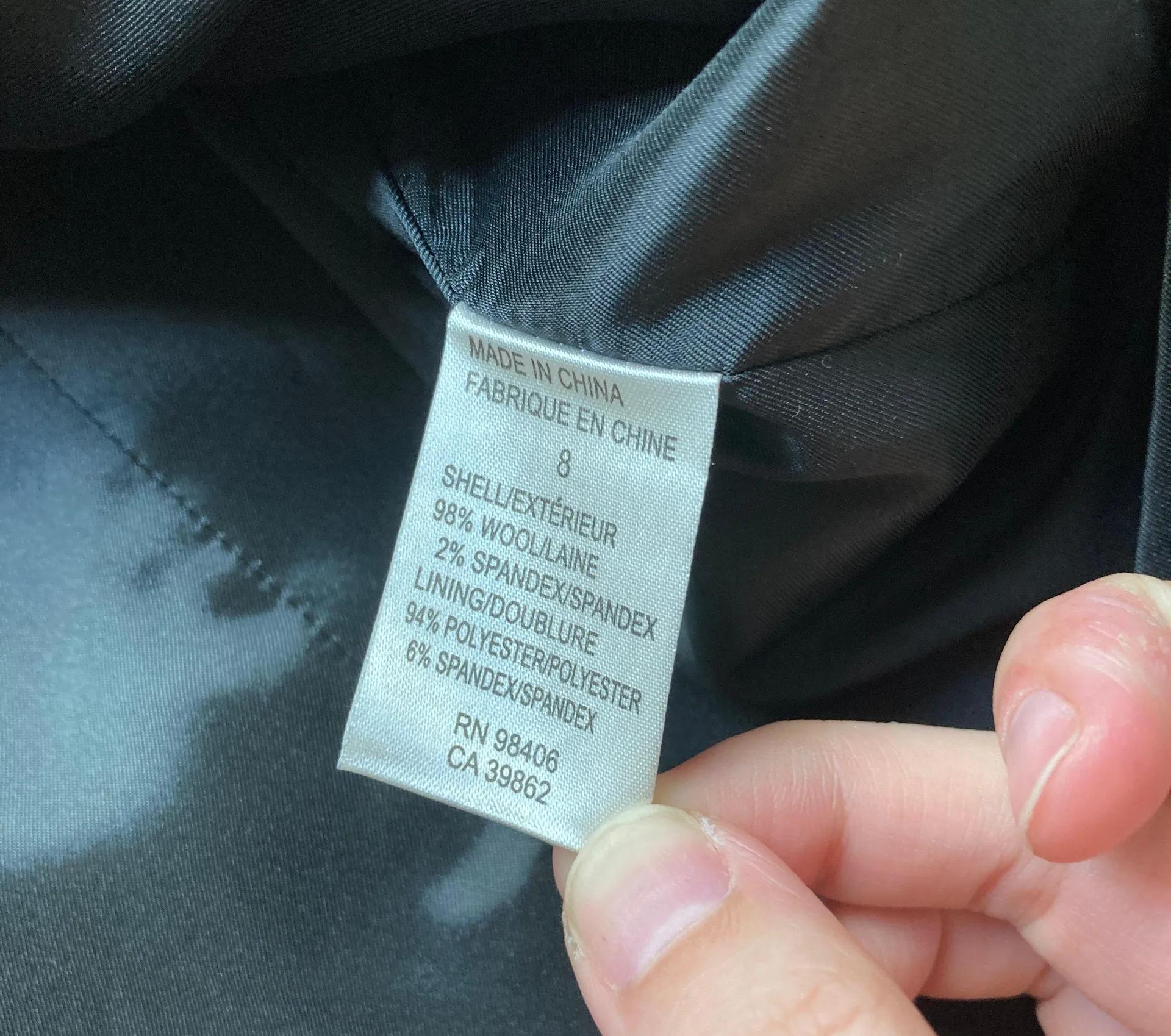 Sleeveless Angled Wool Dress Size 8 NWT - Image 9