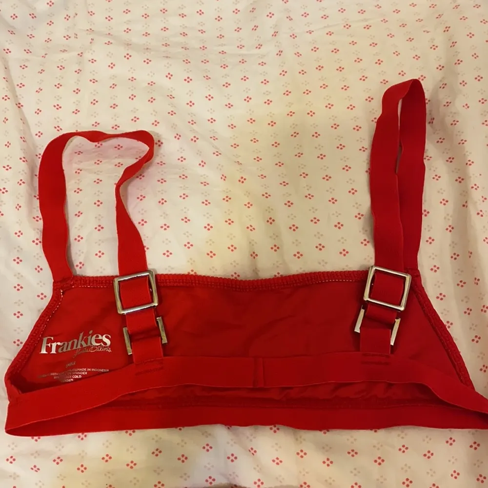 Frankie’s Red Ribbed High Leg Bikini - Image 11