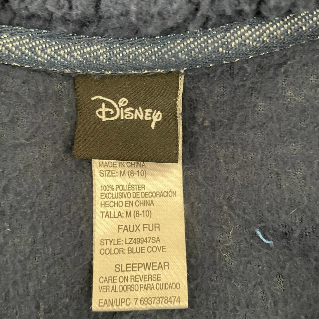 Disney Women Sleepwear Top M‎ Navy Fleece Plush Metallic Mickey Lounge Leisure - Image 2