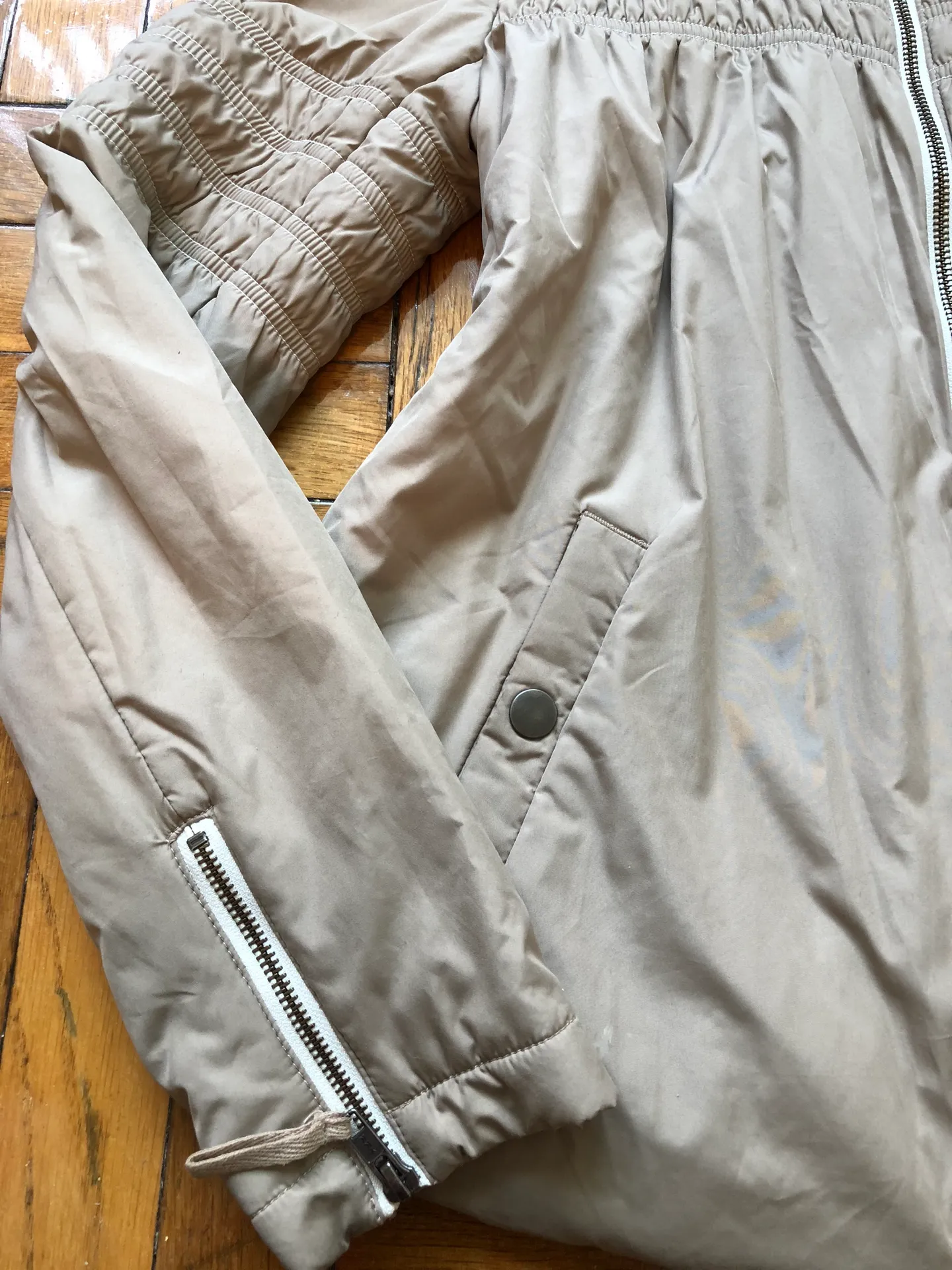 Floral Lined Puffer Jacket - Image 4