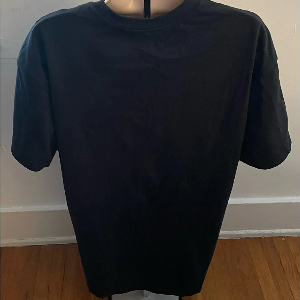 NWT Aaliyah graphic embellished bling black cotton blend T - Image 4