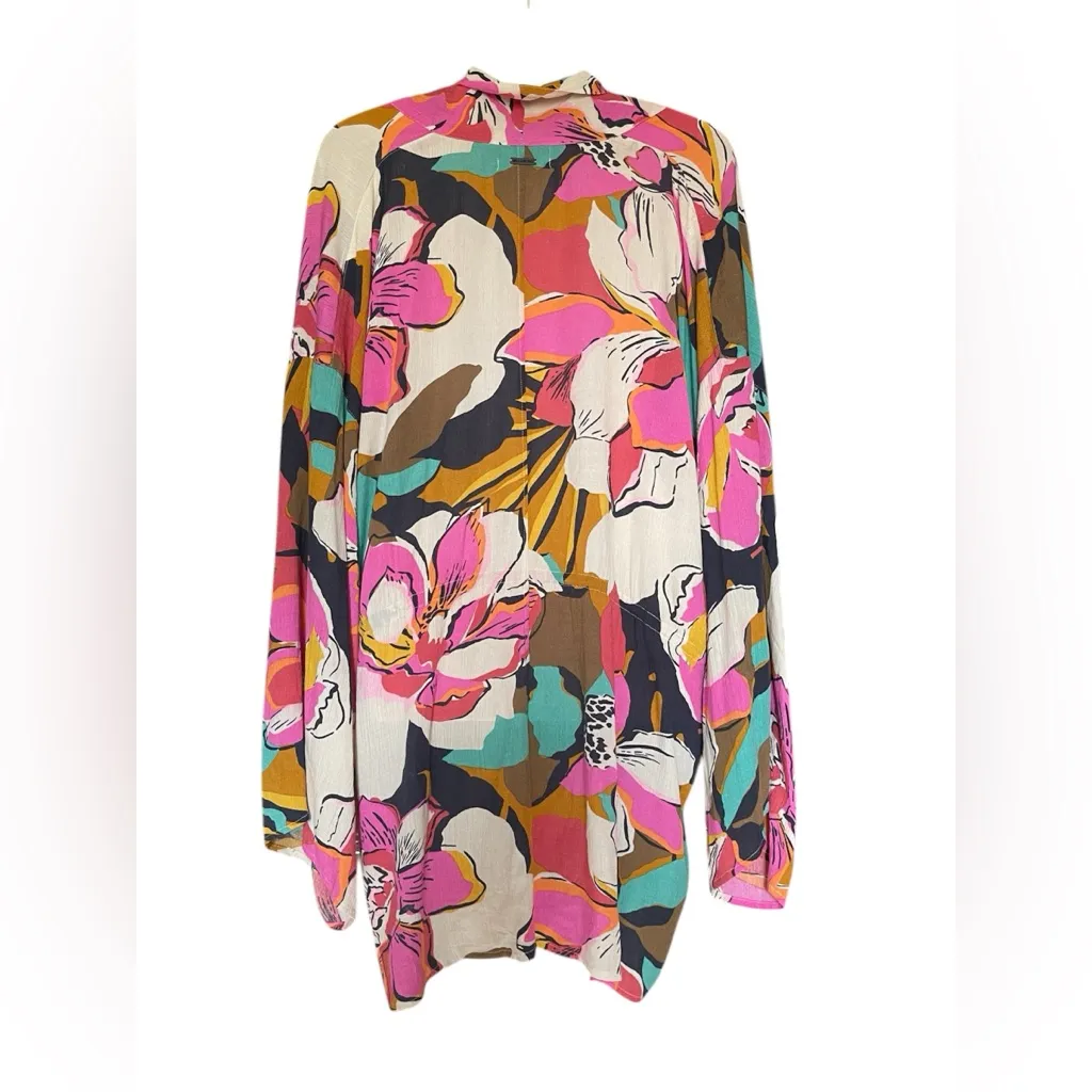 BILLABONG Floral Kimono with Mustard Top - Image 6
