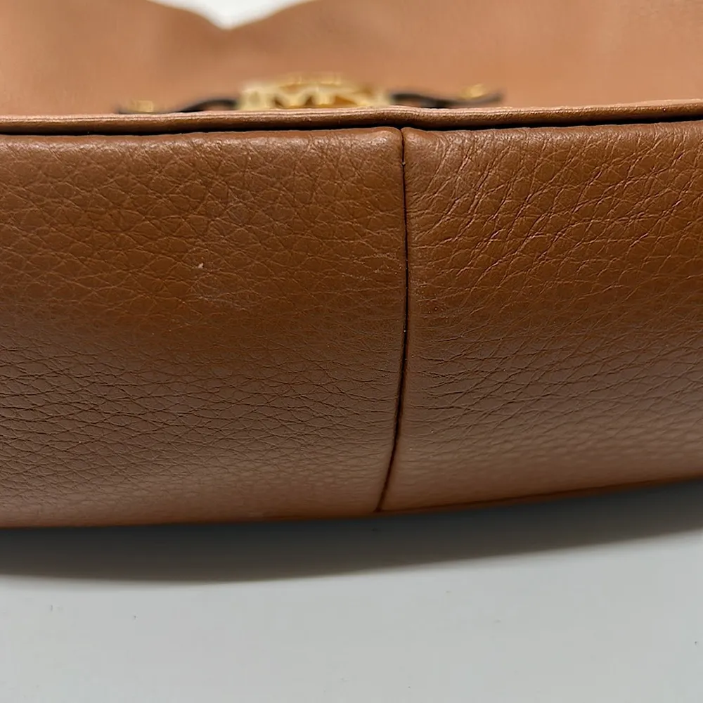 Michael Kors Authentic Rich Cognac Brown and Gold Satchel Purse Bag 👜👜 - Image 6