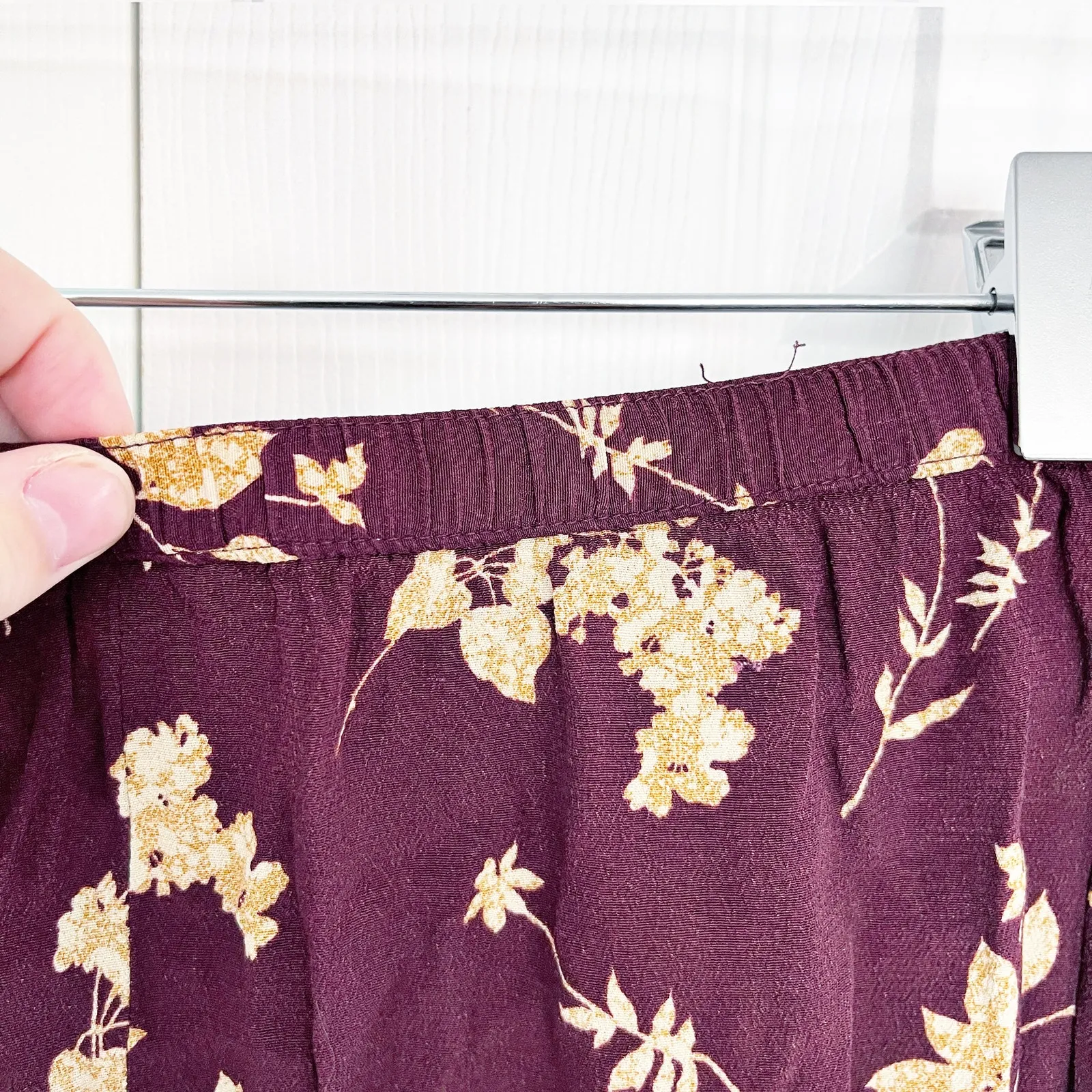 Kathy Ireland Vintage Button Front Floral Midi Skirt - Image 5