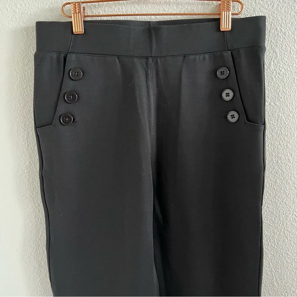 Betabrand Black Work Career Office Business Casual Yoga Pants W1341-BLK Medium - Image 8