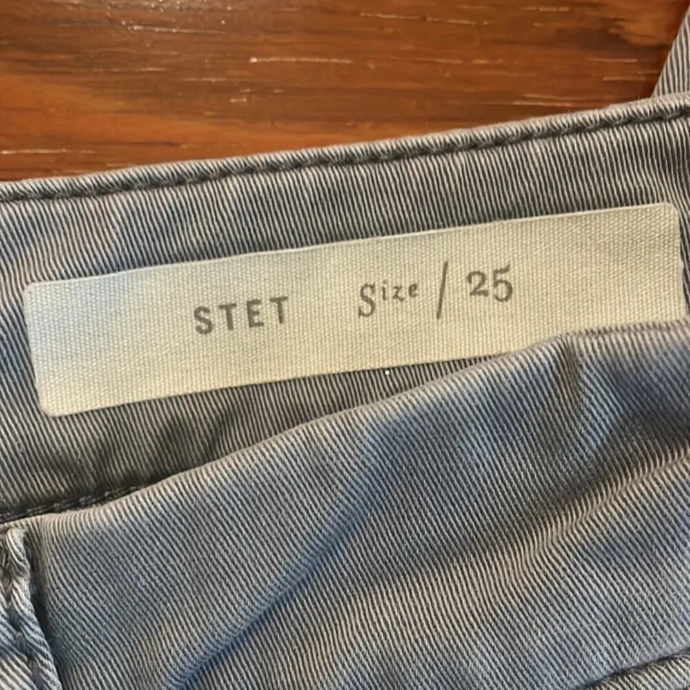 Pilcro and the Letterpress Gray Crop Chino Pants Size 25 Stet Preppy Y2K - Image 8