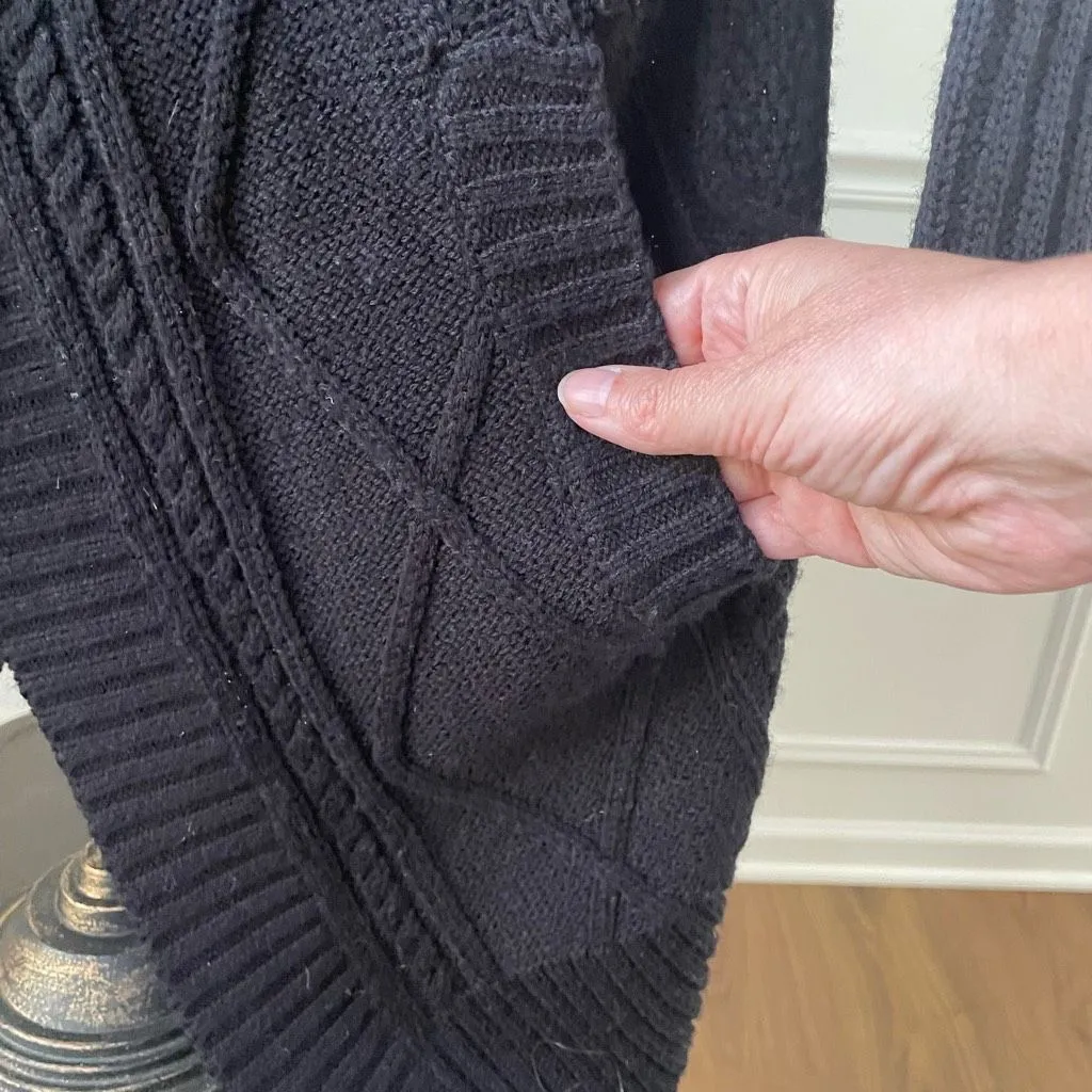 RD Style Stitch Fix Daskah Cable Cardigan Sweater Clip Hook Closure M - Image 5