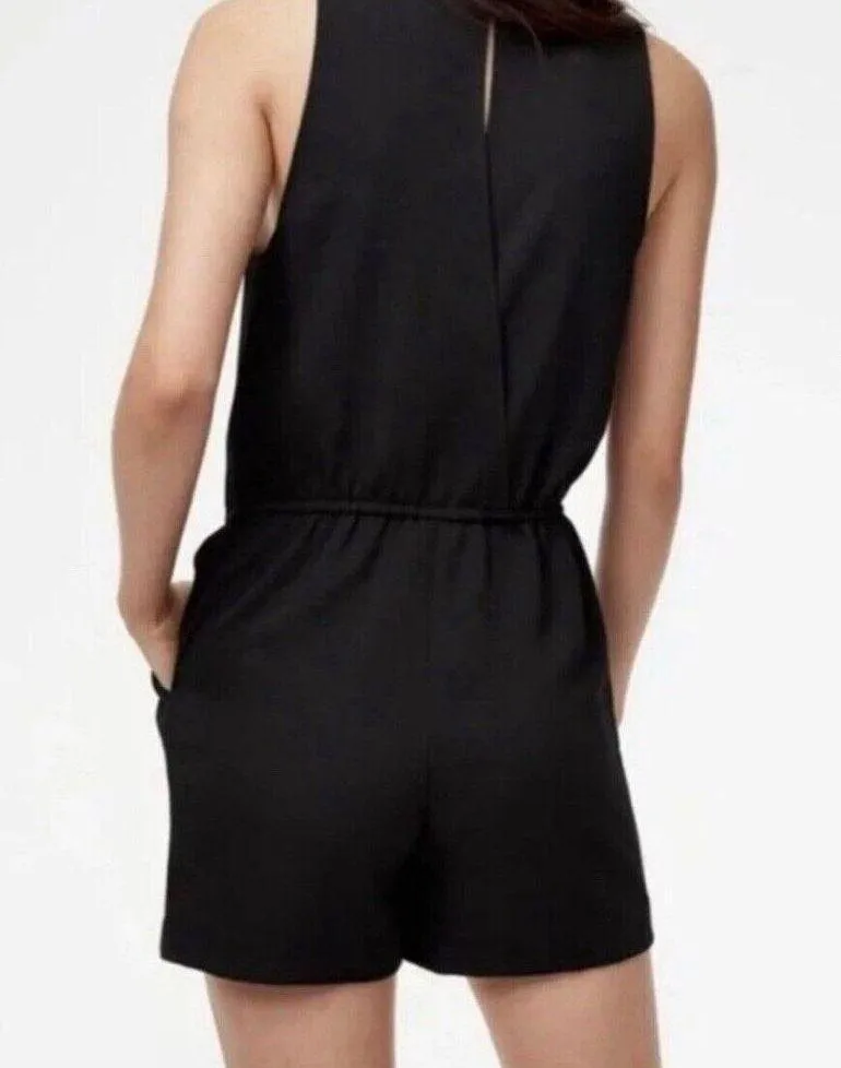 Wilfred  romper Aritzia Rive beige black With pockets Size M - Image 3