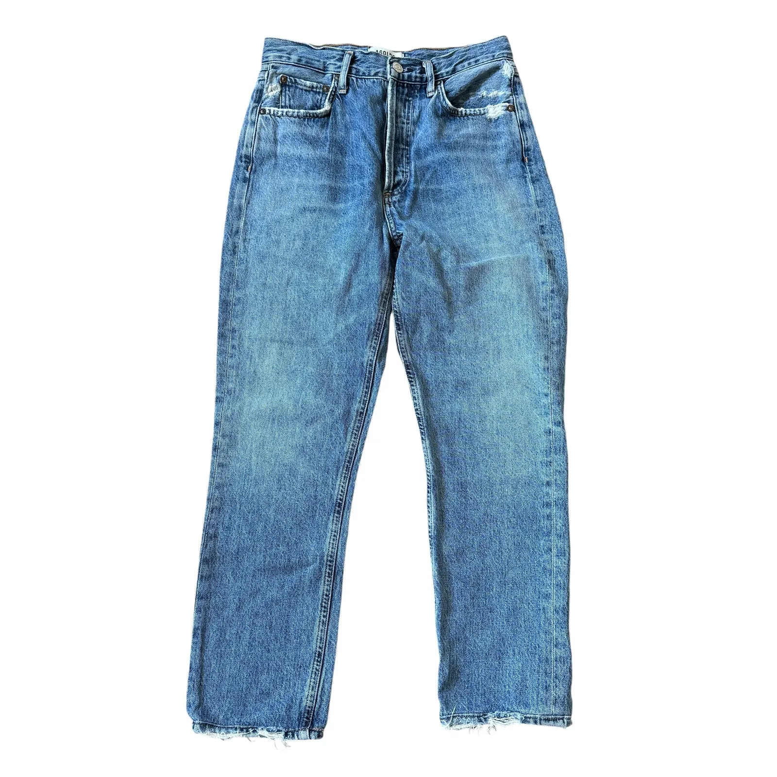 AGOLDE Riley Straight Crop Jeans Frequency - Image 3