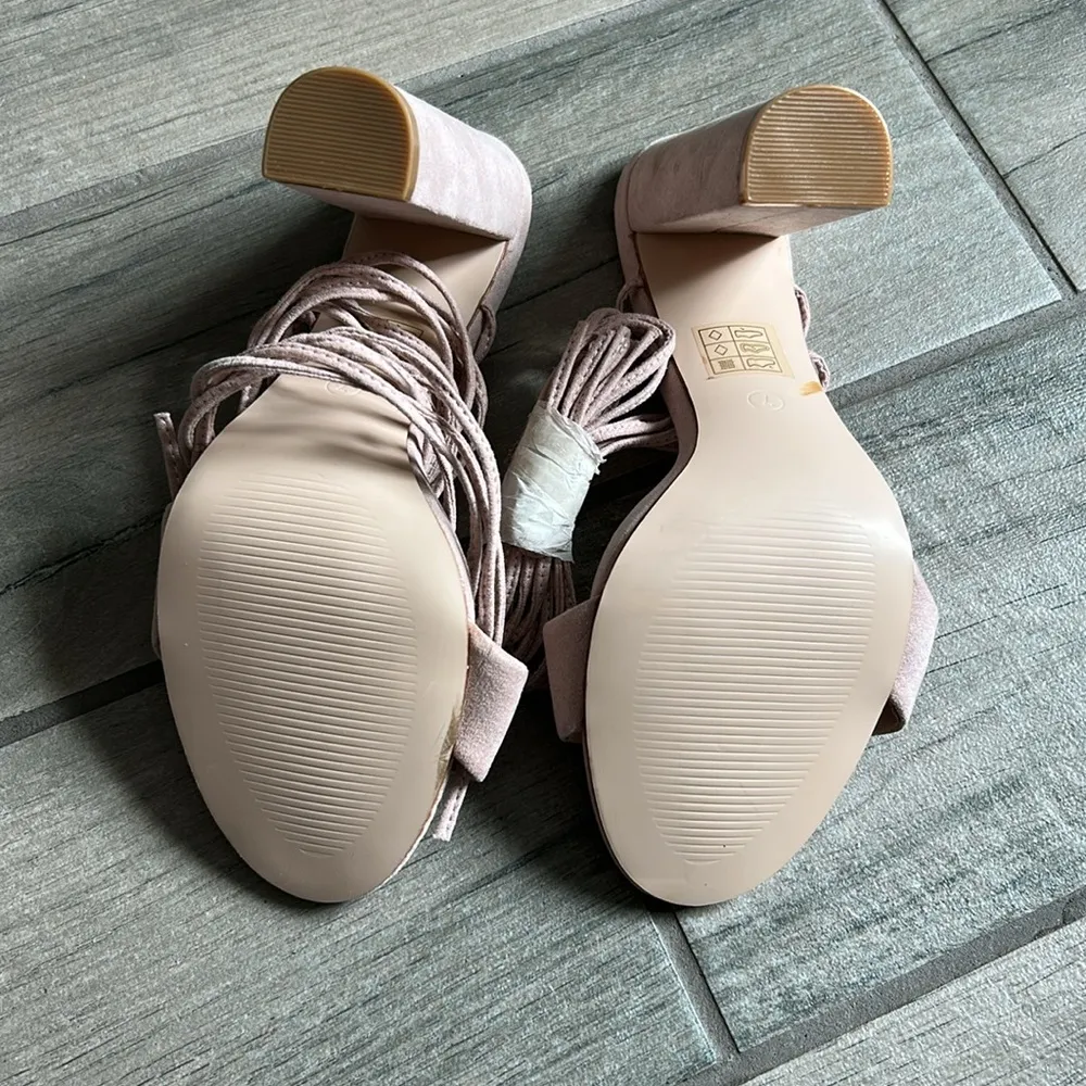 public desire  pink wrap up heels - Image 5