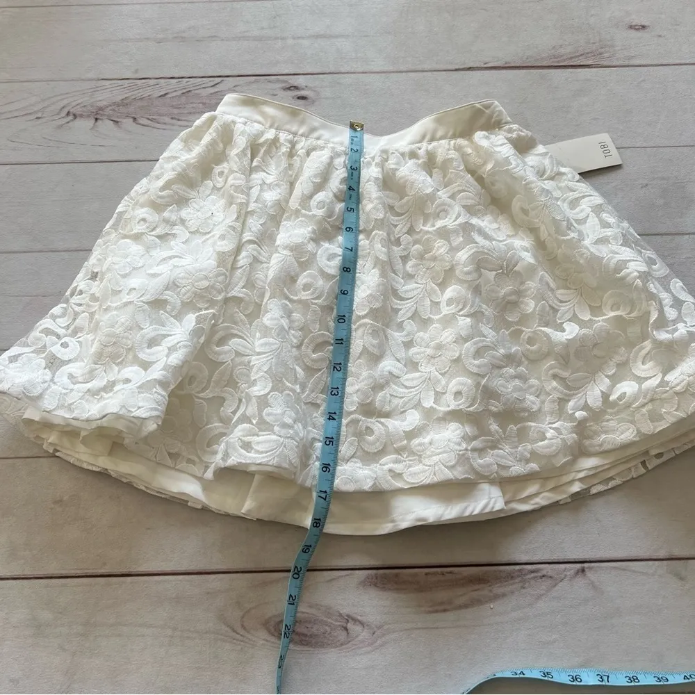 NWT Tobi Women’s  White Lace Skater Skirt Medium Coquette Girl - Image 8