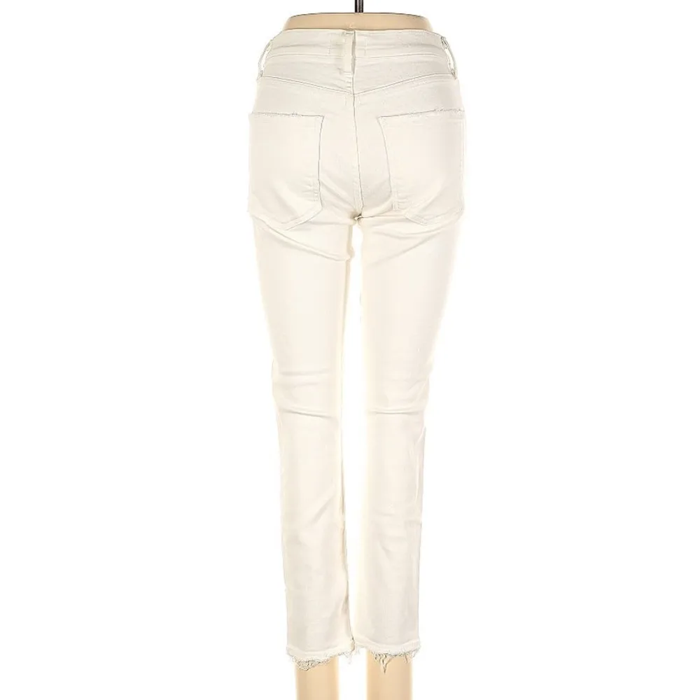 Agolde Premium White Skinny Raw Distressed Hem Style A018-1013 Size 26 - Image 5