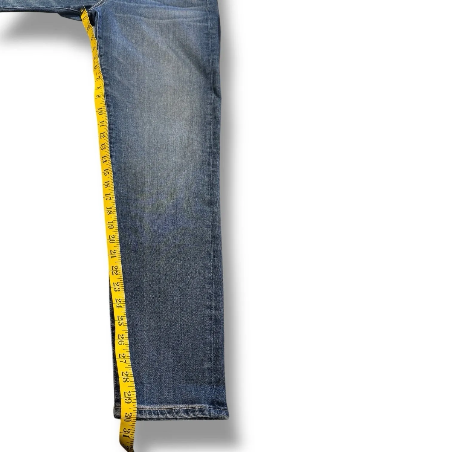 SLVRLAKE Roxy High Rise Straight Leg Jeans Southern Cross Size 31 Premium Denim Blue - Image 4