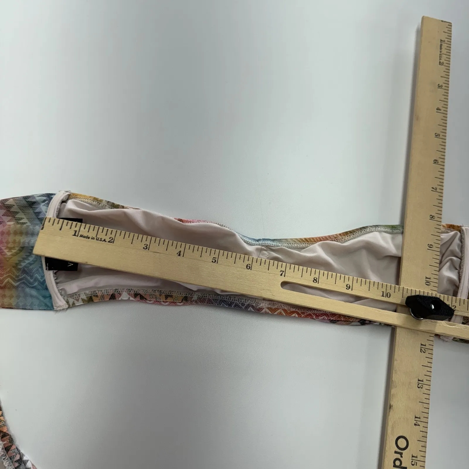 Valimare Bikini Swimsuit Womens‎ Medium Salinas Zig Zag Bandeau Swimwear - Image 6