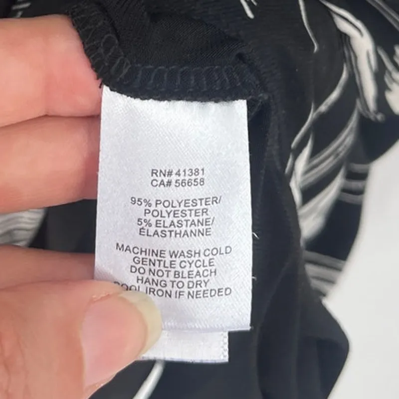 Lauren Ralph Lauren Twist Midi Dress Sz 6 Corpcore Modern Office Ruched Minimal - Image 10