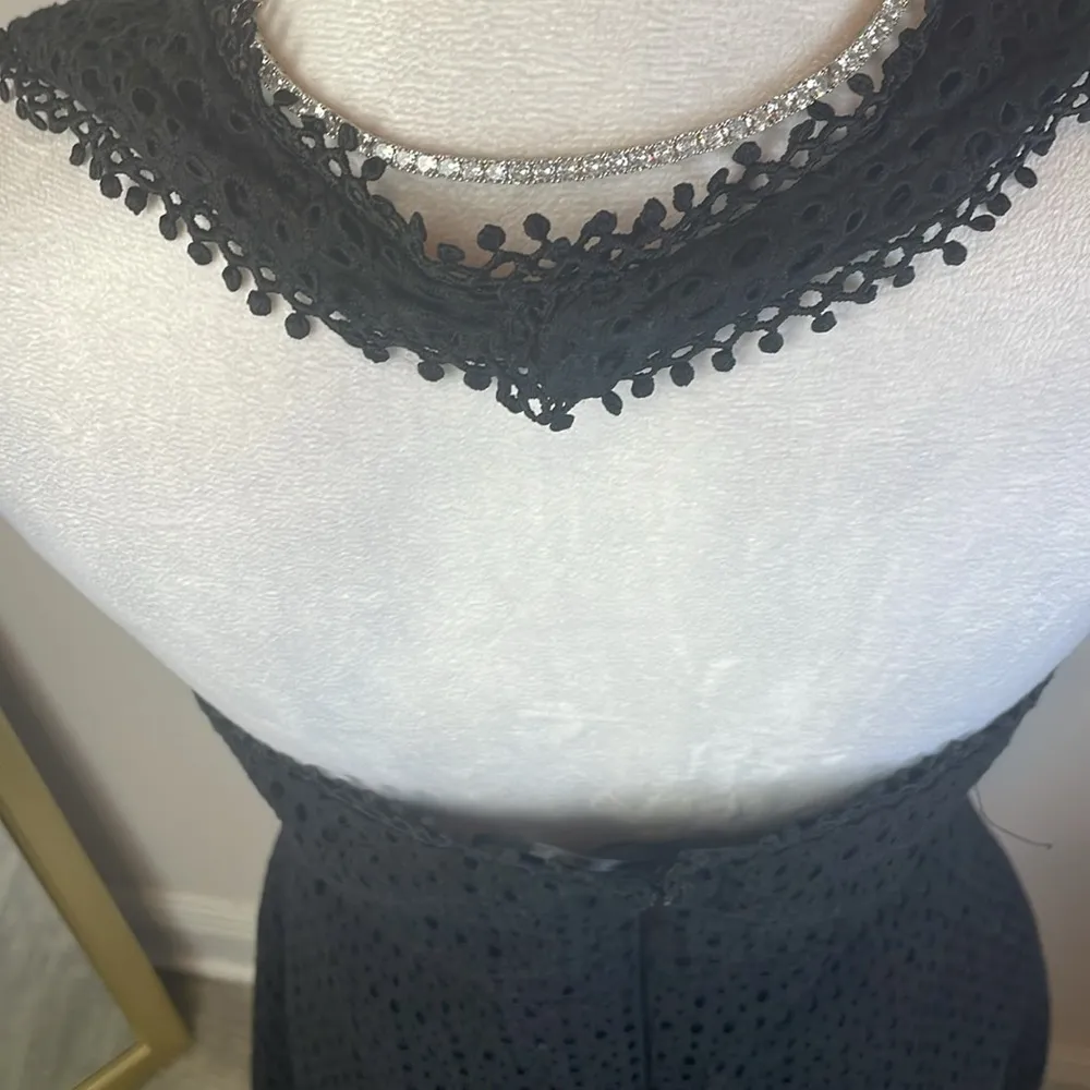 Badgley Mischka NWT  Black A-Line Midi Dress - Image 6