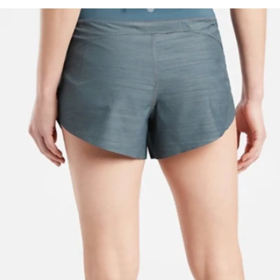 Athleta Size Small Run With It Textured 3.5" Short Heathered Teal - Image 3