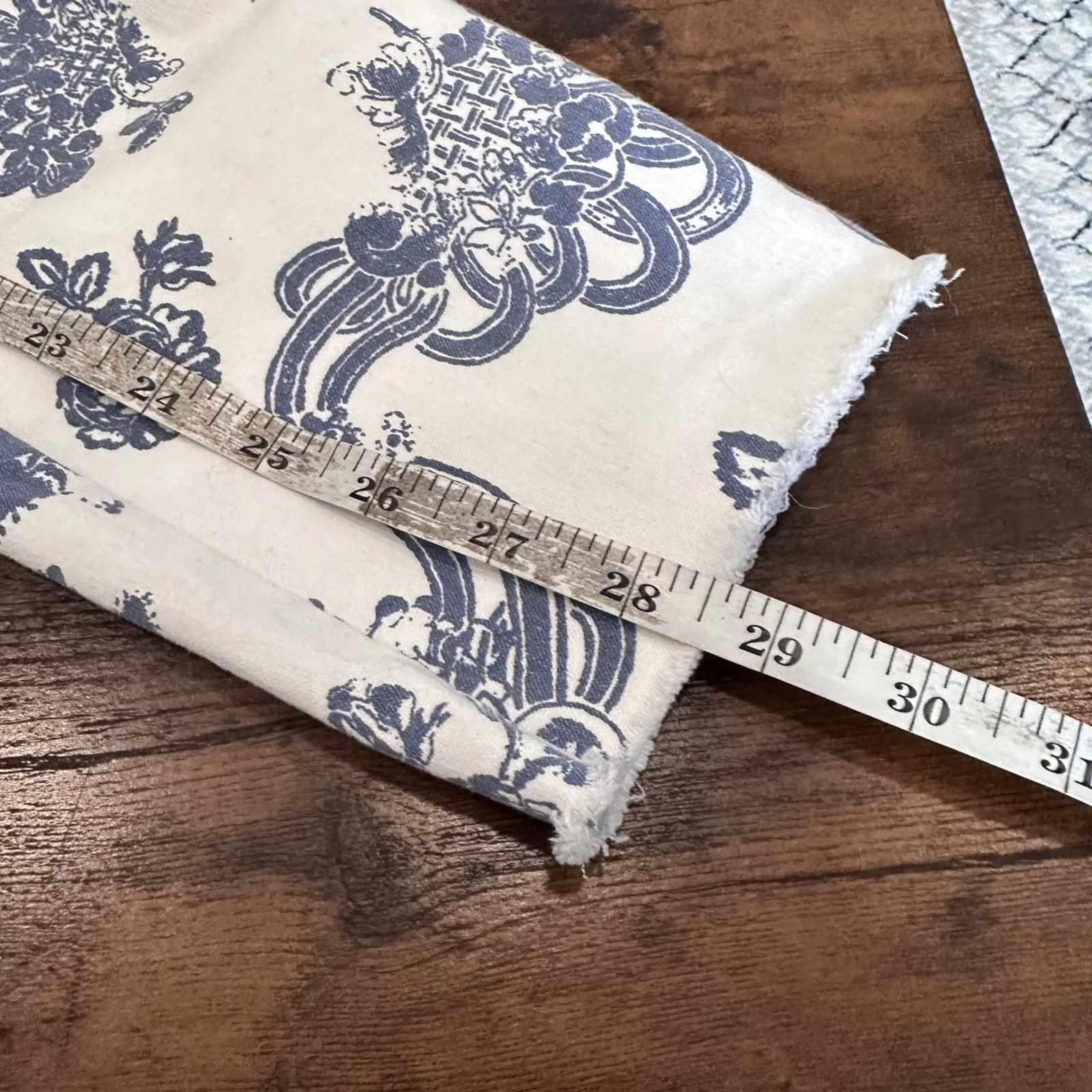 ELLIOTT LAUREN Womens Size 10 Pants White Blue Floral Print Stretch Cotton - Image 11