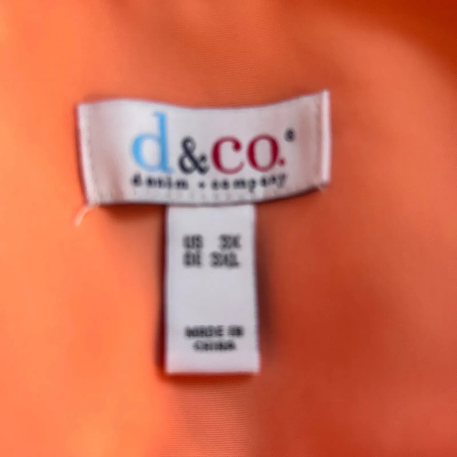 Denim‎ And Co Button Up Shirt Orange 3X - Image 8