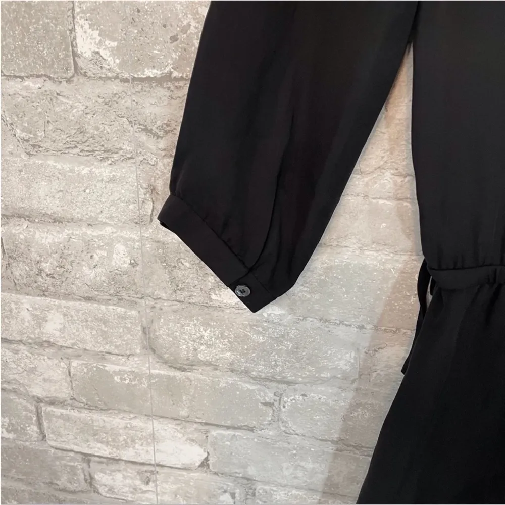 Aritzia Babaton Black Silk Mini Dress - Image 7