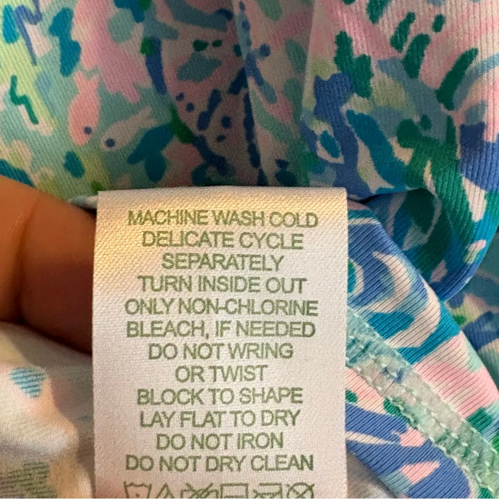 Lilly Pulitzer Pullover Sz XS UPF 50 Surf Blue Soleil It On Me Pullover Golf NWT - Image 11