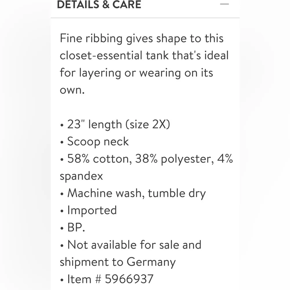 Plus ribbed tank White Size 4X - Image 5